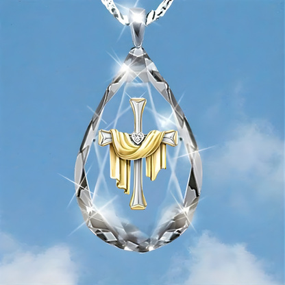 Necklace Pendant Mothers Day Glass Teardrop