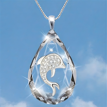 Necklace Pendant Mothers Day Glass Teardrop