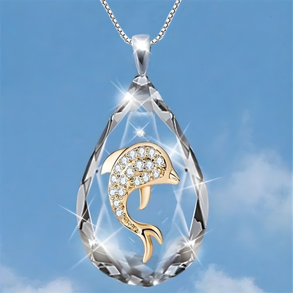 Necklace Pendant Mothers Day Glass Teardrop