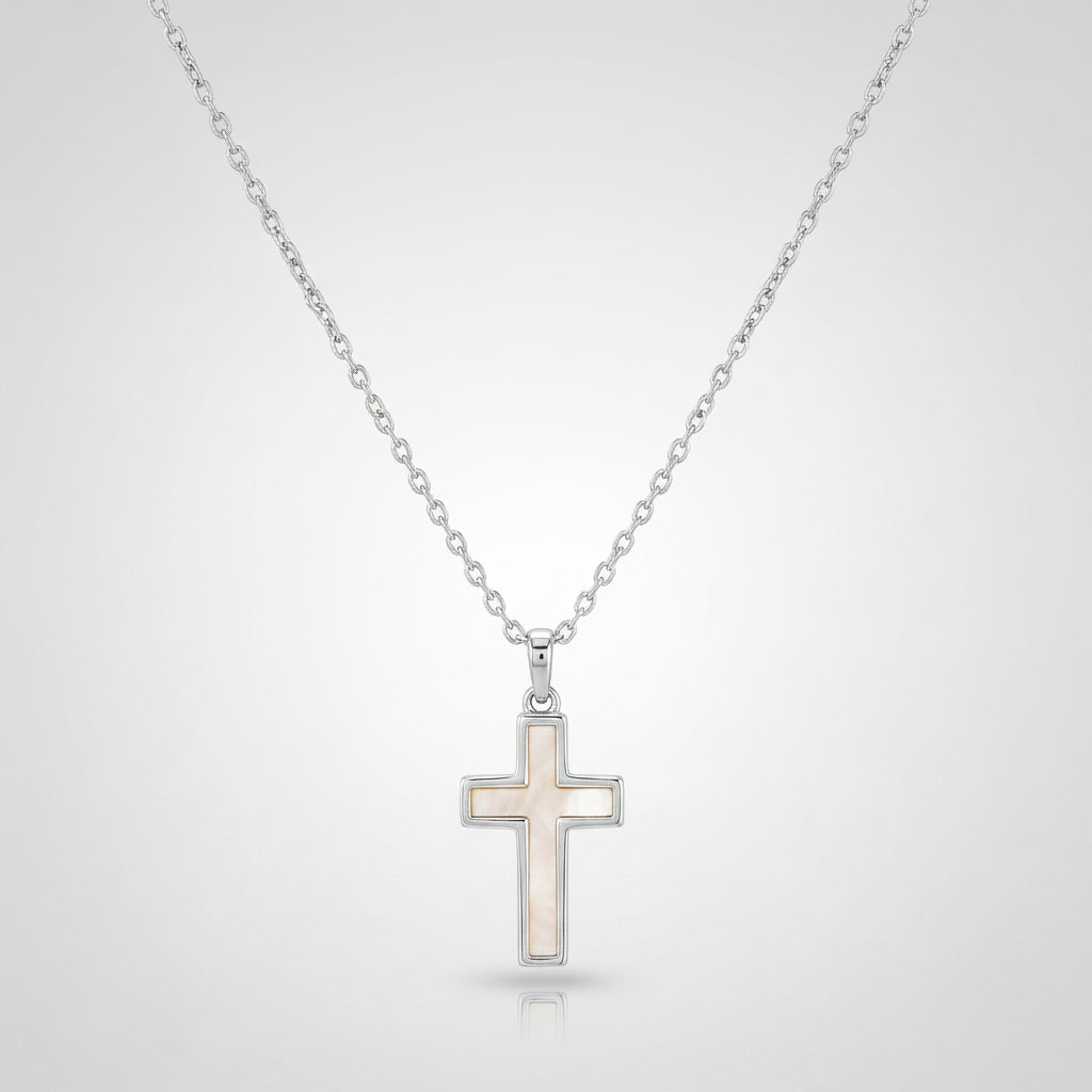 Necklace Cross Pendant Mothers Day Gift Gold