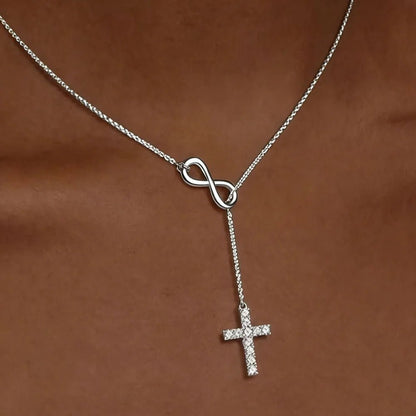 Necklace Cross Y Pendant Mothers Day Gold