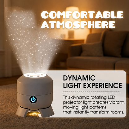 Night Light Projector Rotating Ocean Room