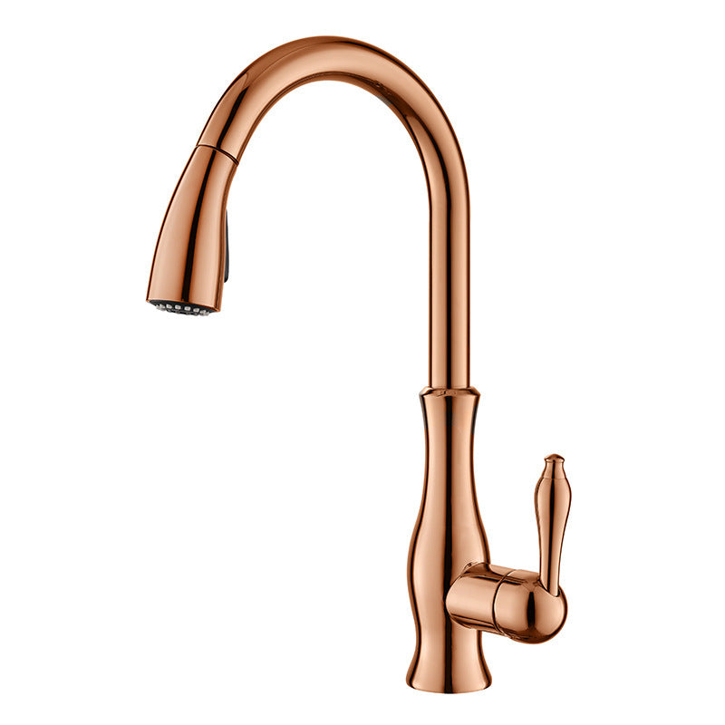 Kitchen Faucet Pull Out Metal Sink Tap