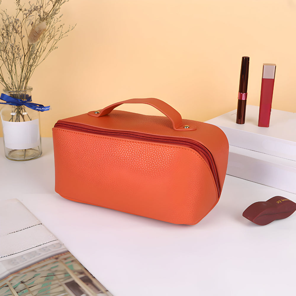 Makeup Bag Travel Organizer PU Shell