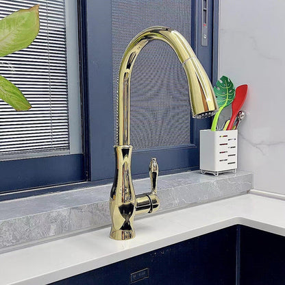 Kitchen Faucet Pull Out Metal Sink Tap