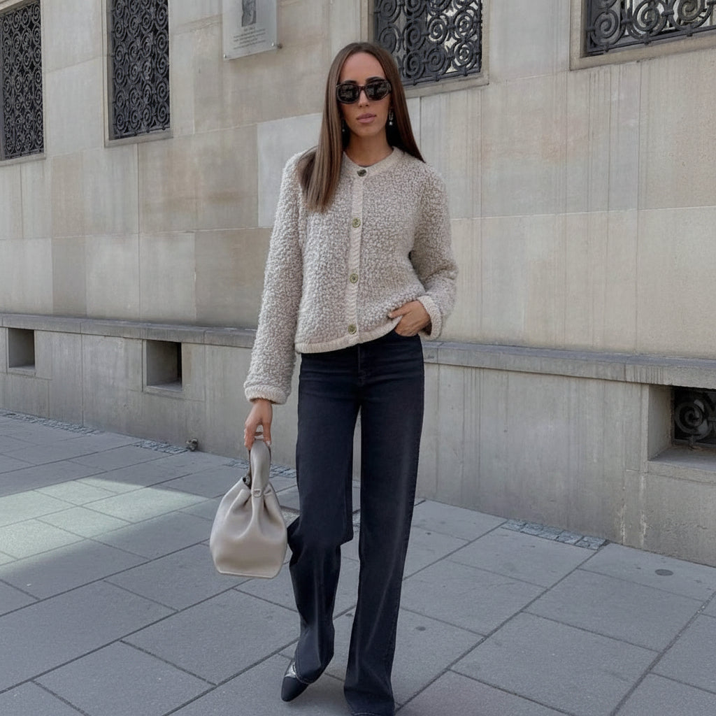 Women Jacket Teddy Overshirt Casual Formal