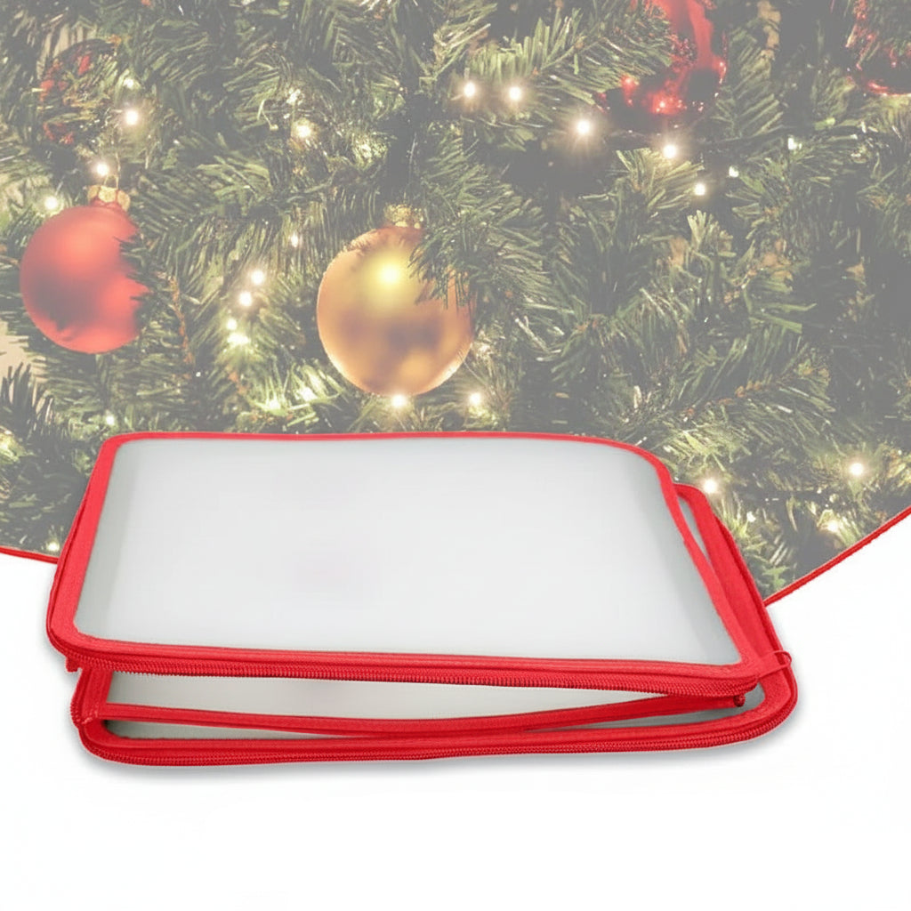 Ornament Storage Box Clear Plastic Christmas