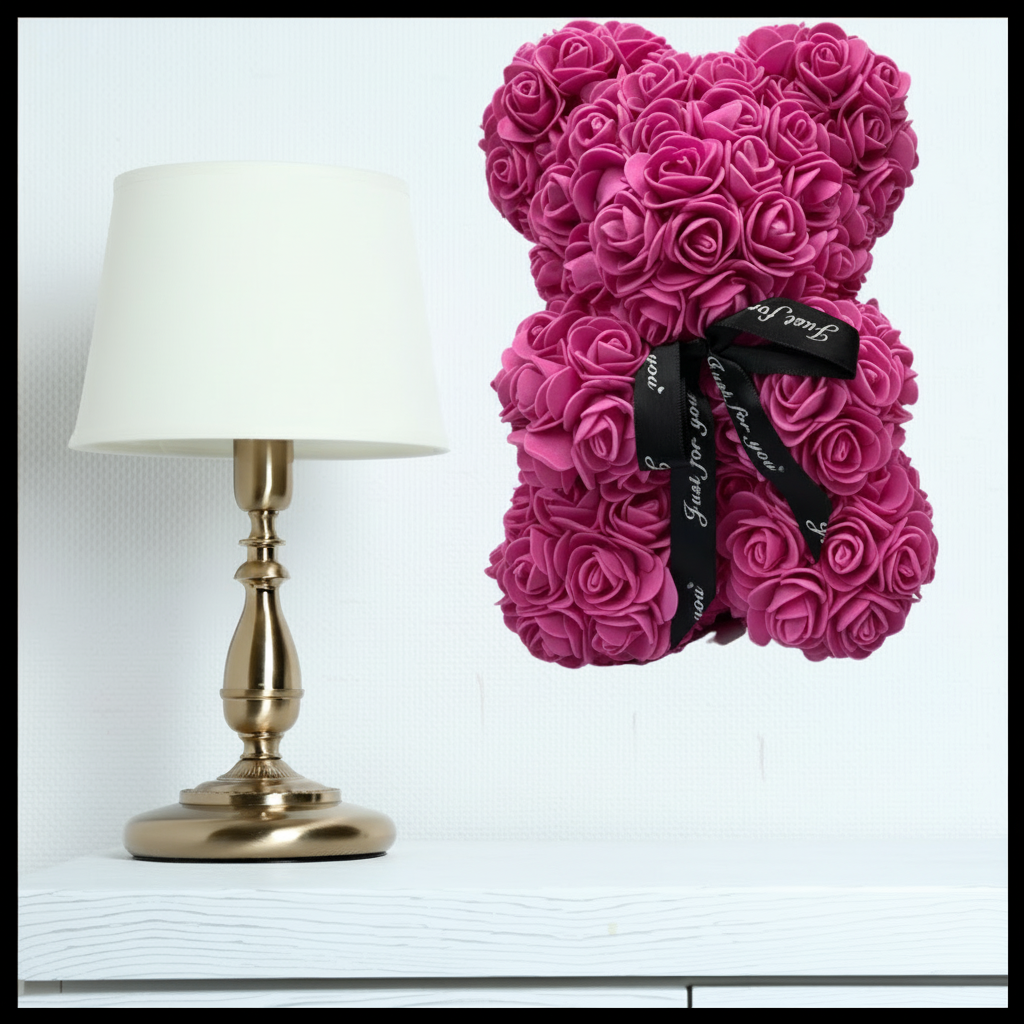 Rose Bear Mothers Day Gift Artificial Flower