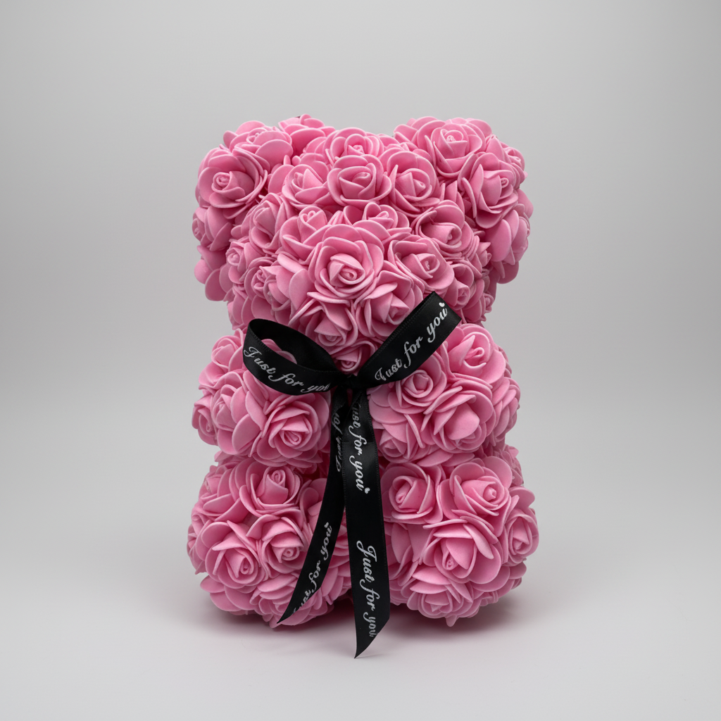 Rose Bear Mothers Day Gift Artificial Flower