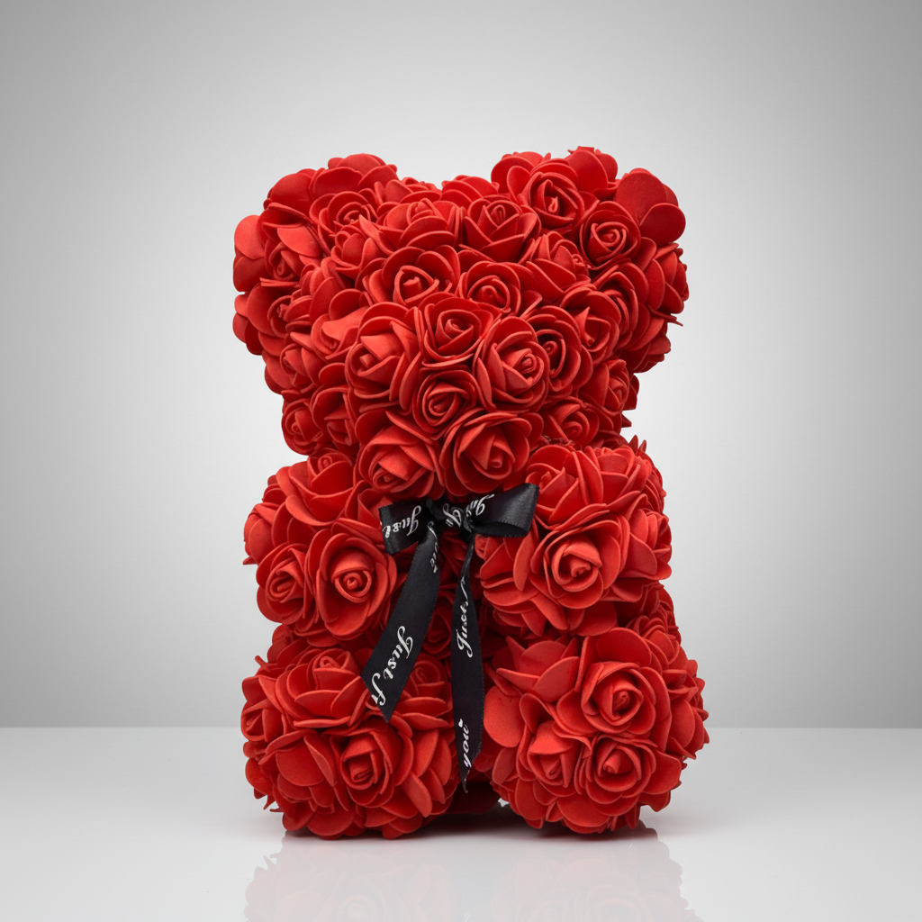 Rose Bear Mothers Day Gift Artificial Flower