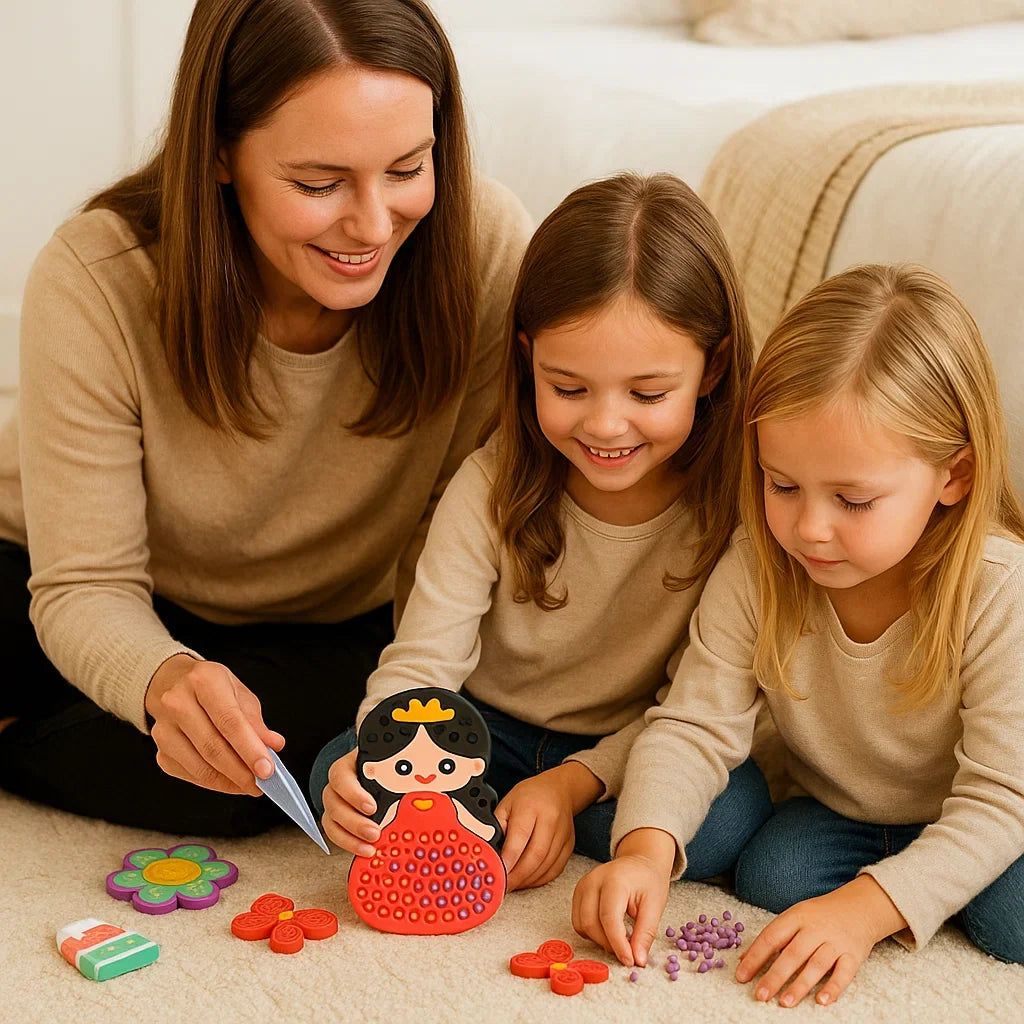 Craft Kit Kids Bead Painting Art Set