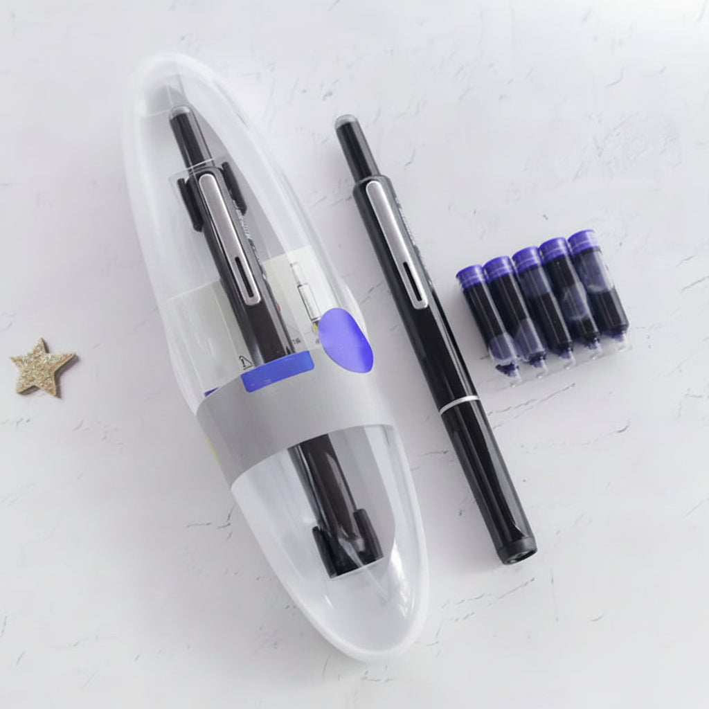 Fountain Pen Retractable Stainless Steel