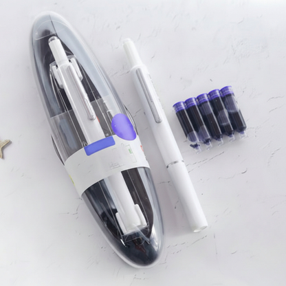 Fountain Pen Retractable Stainless Steel