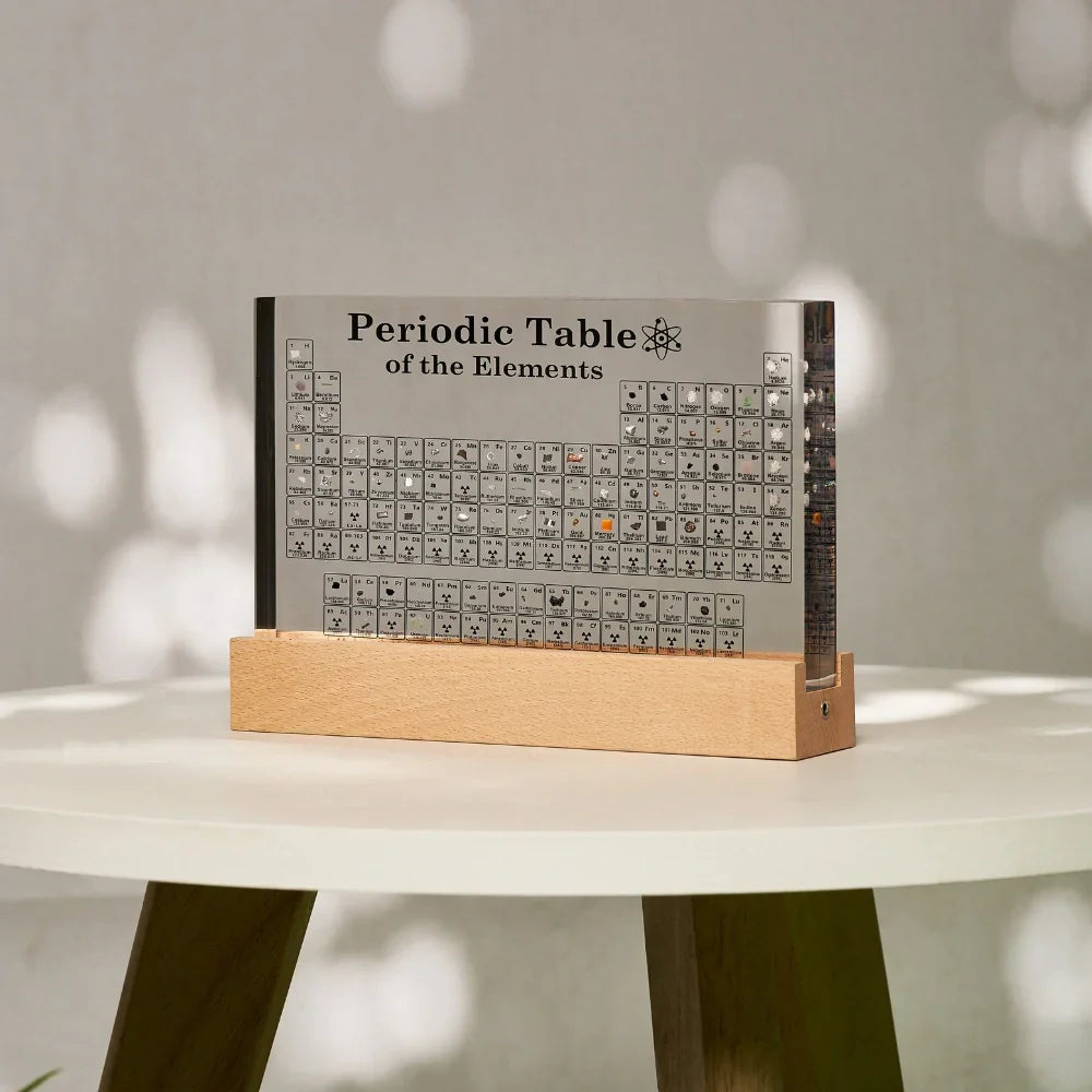 Periodic Table Acrylic Display Real Elements