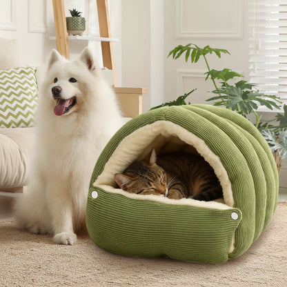 Pet Bed Cat Cave Soft Plush Warm
