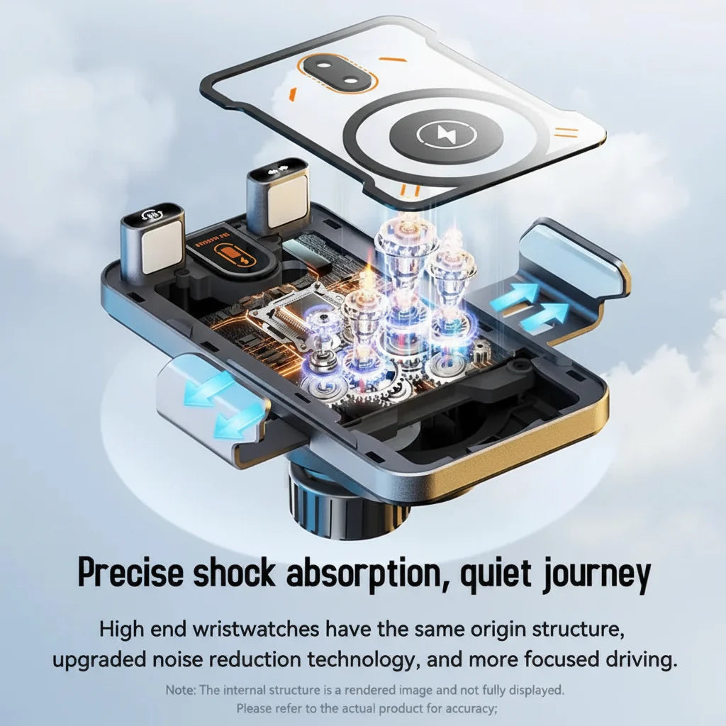 Phone Holder Wireless Charging Car Mount