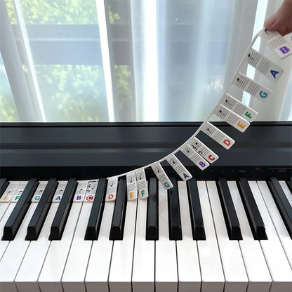 Piano Keyboard Stickers Silicone Note Labels