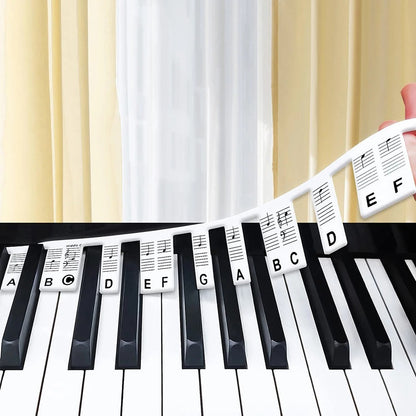 Piano Keyboard Stickers Silicone Note Labels
