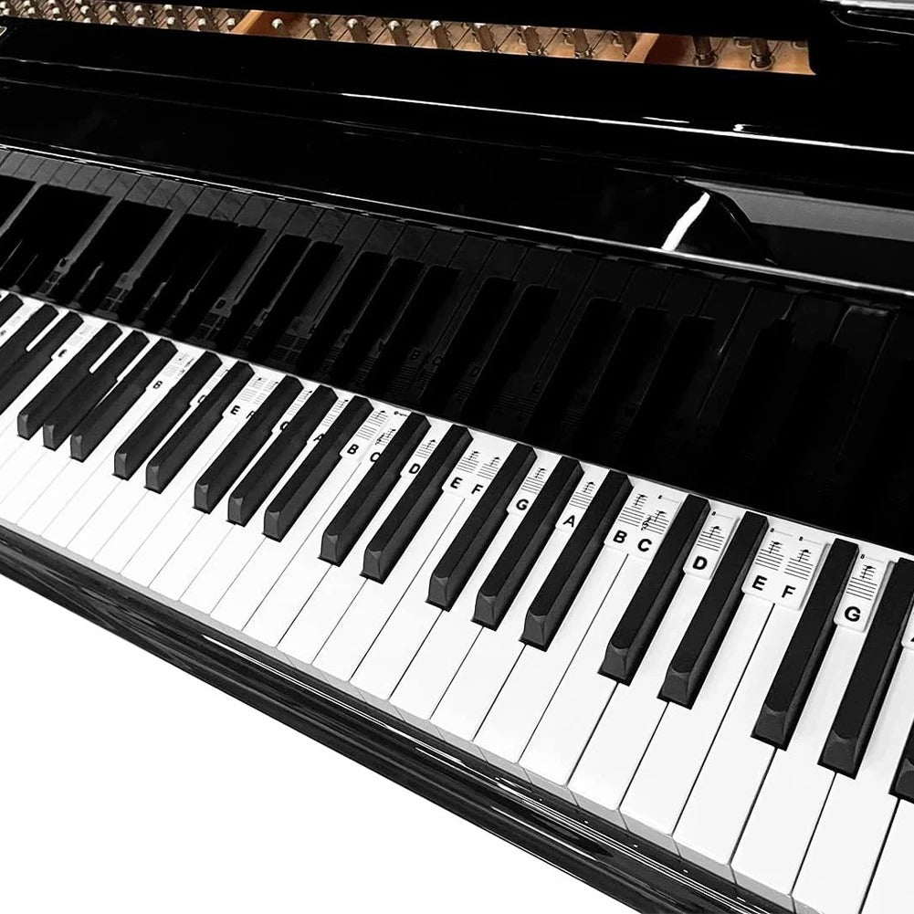Piano Keyboard Stickers Silicone Note Labels
