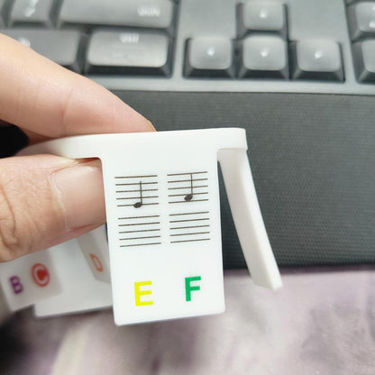 Piano Keyboard Stickers Silicone Note Labels