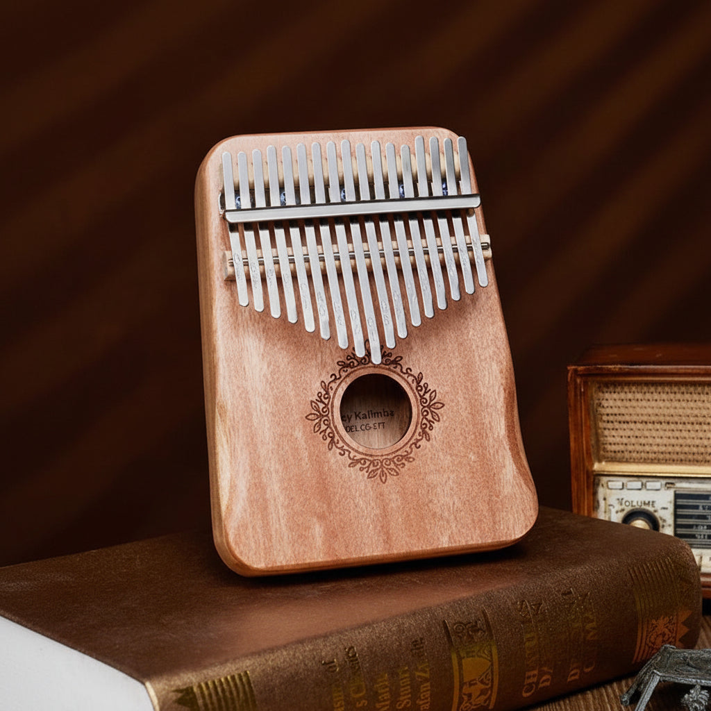 Kalimba Piano Thumb Mahogany Wood 17 Key