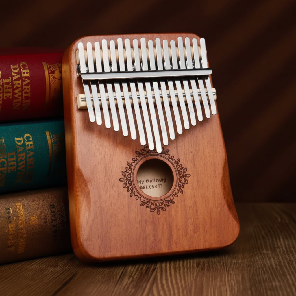 Kalimba Piano Thumb Mahogany Wood 17 Key