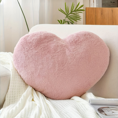 Throw Pillow Heart Shaped Plush Decorative