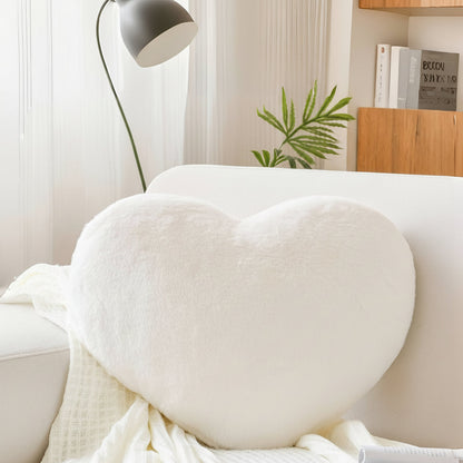 Throw Pillow Heart Shaped Plush Decorative