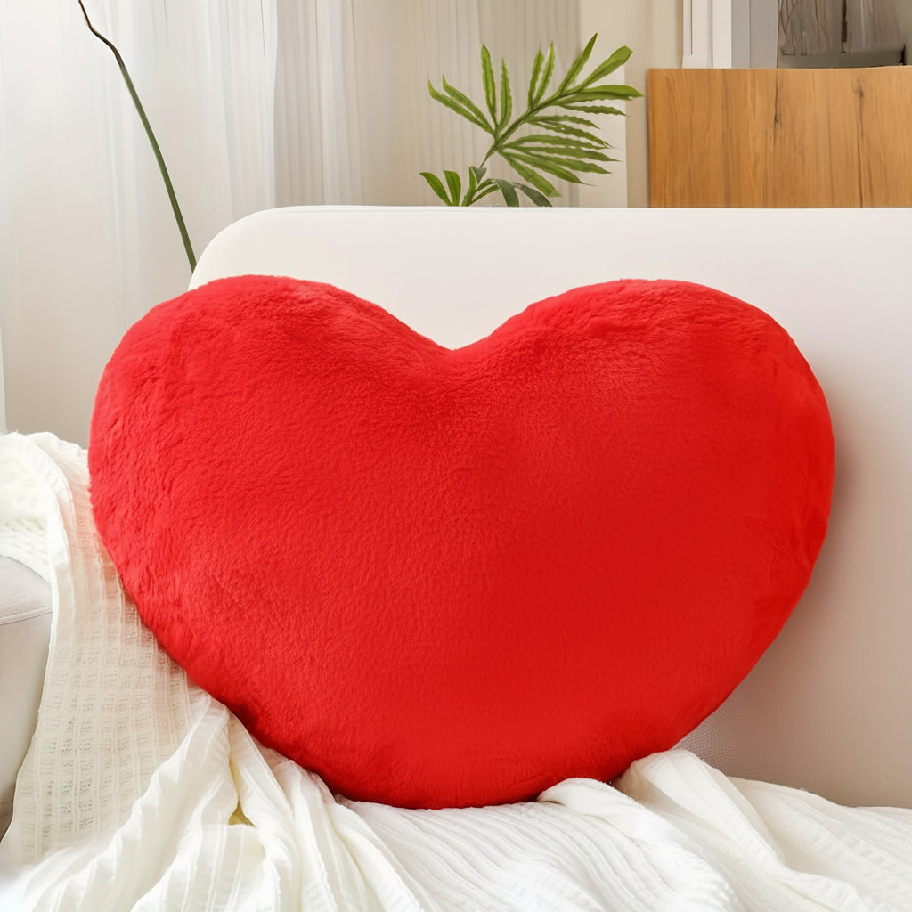 Throw Pillow Heart Shaped Plush Decorative