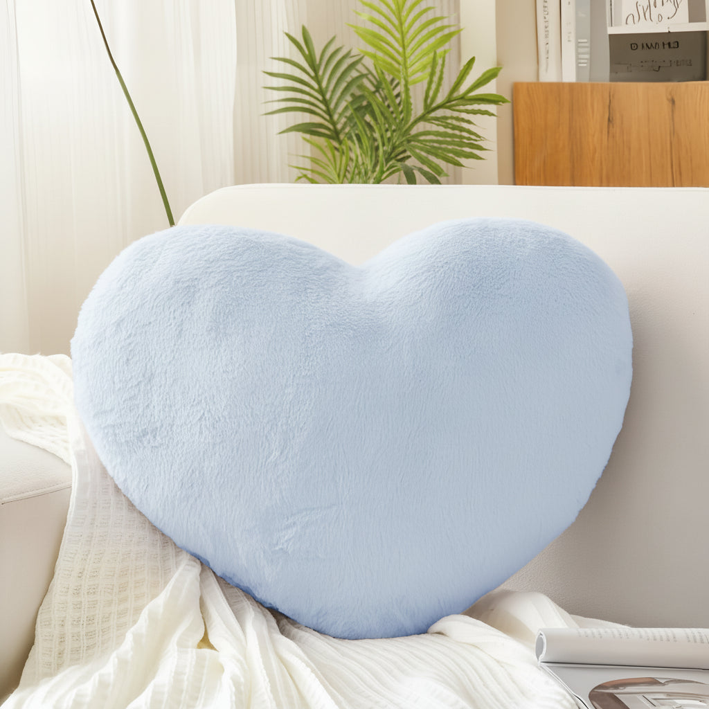 Throw Pillow Heart Shaped Plush Decorative