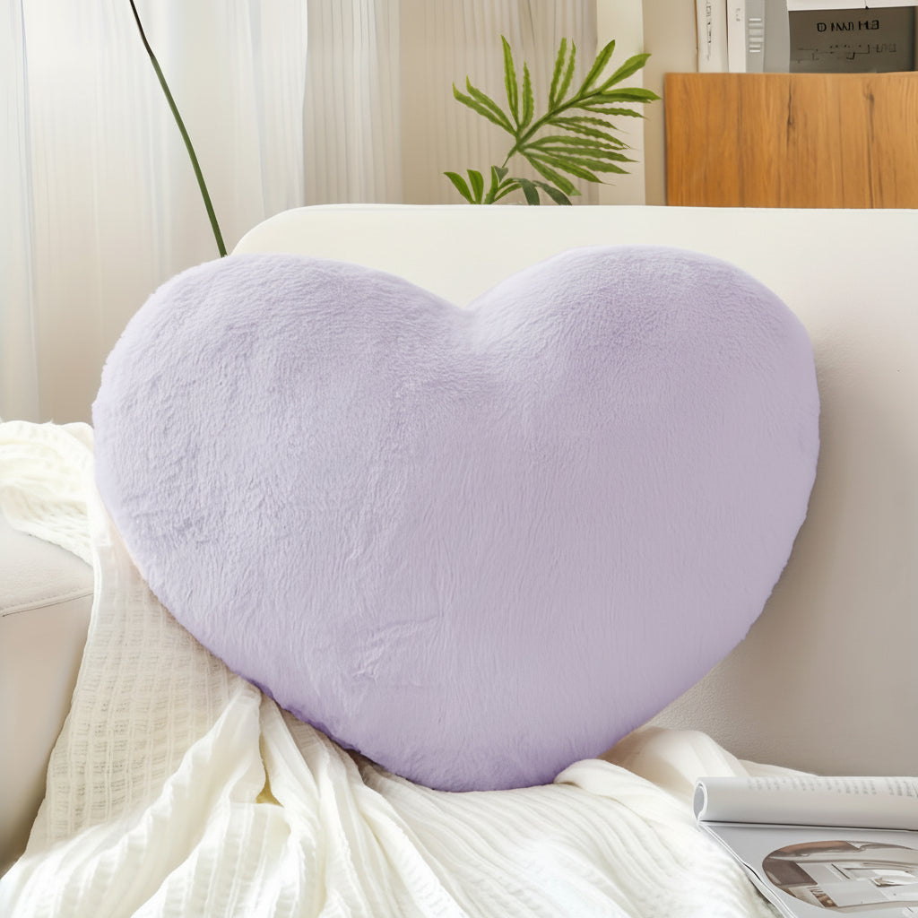 Throw Pillow Heart Shaped Plush Decorative
