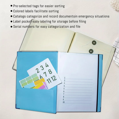 Binder Organizer Pink Document Folder Kit