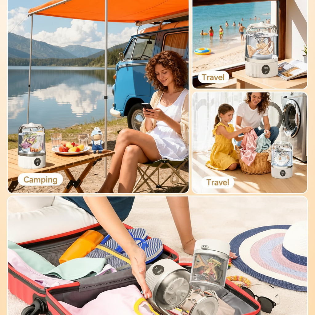 Portable Washing Machine Mini USB Compact