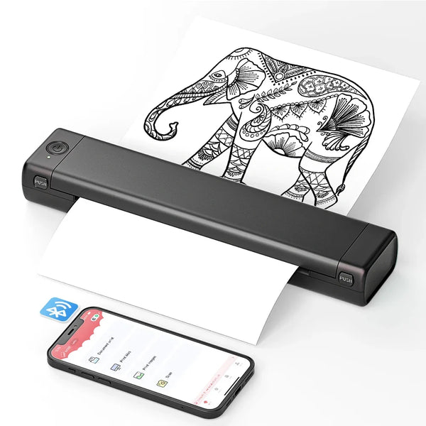 Portable Thermal Printer Wireless Bluetooth