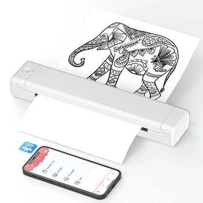 Portable Thermal Printer Wireless Bluetooth