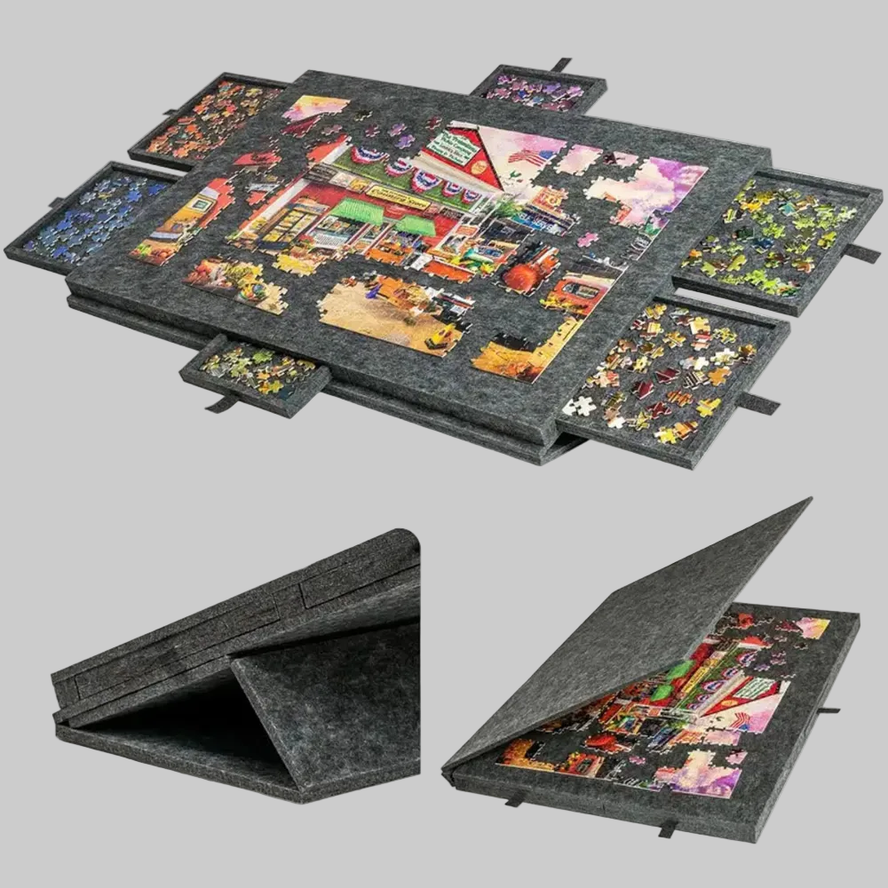 Puzzle Board Drawers Adjustable Jigsaw