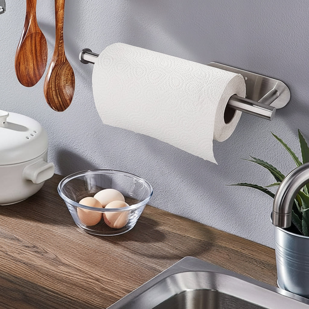 Paper Towel Holder Under Cabinet Black