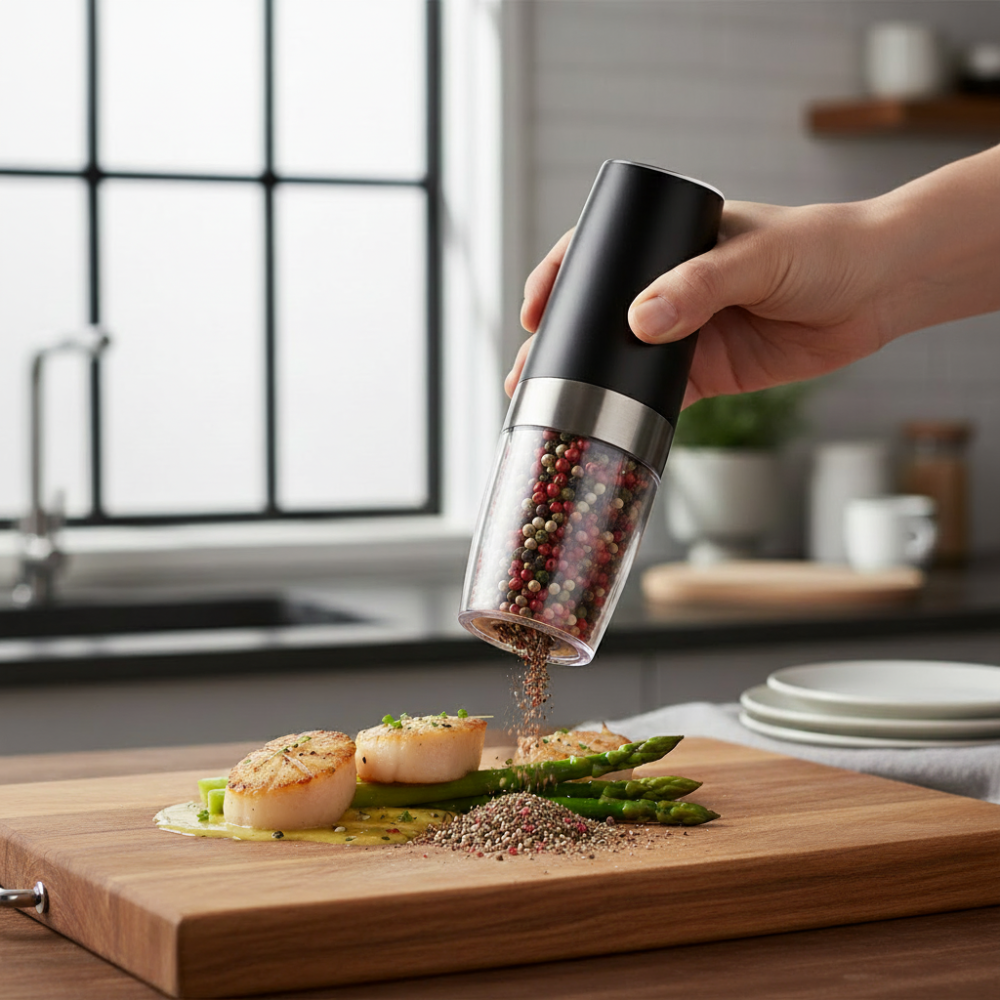 Salt Pepper Grinder Electric Gravity