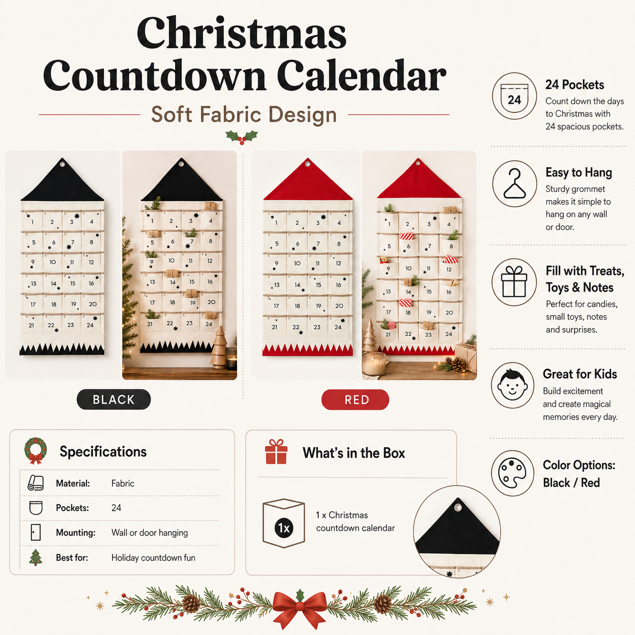 Personalized Christmas Countdown Calendar