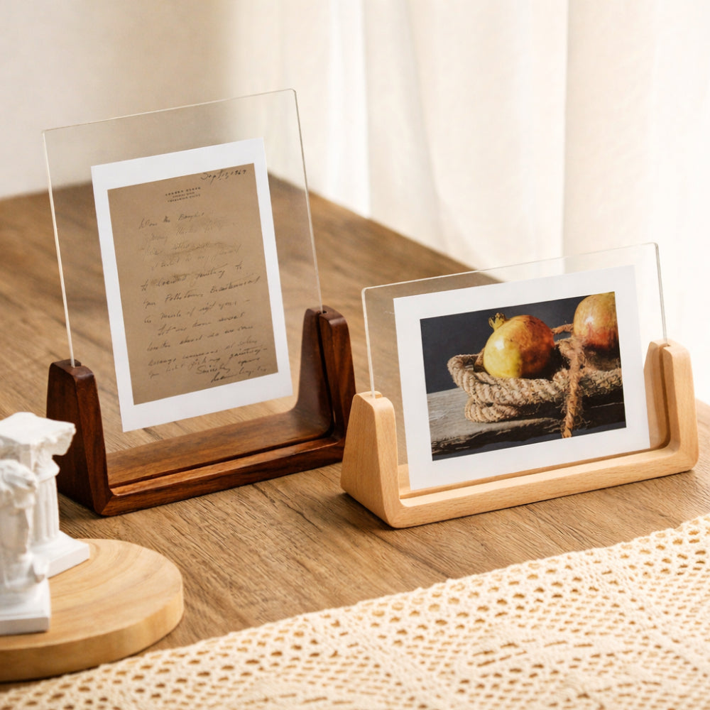 Photo Frame Acrylic Tabletop Display Solid
