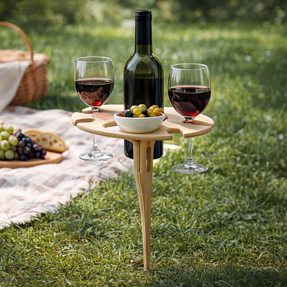 Picnic Table Wine Holder Outdoor Spike Stand