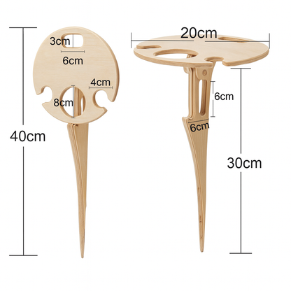Picnic Table Wine Holder Outdoor Spike Stand