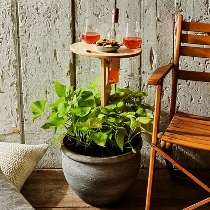 Picnic Table Wine Holder Outdoor Spike Stand