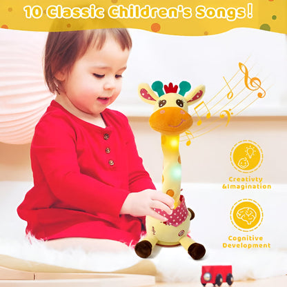 Plush Toy Interactive Singing Giraffe Kids