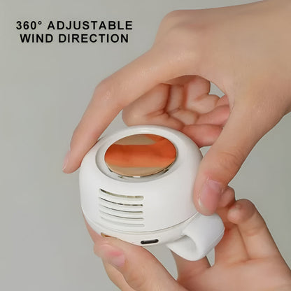 Portable Fan Wearable Hands Free Waist Clip
