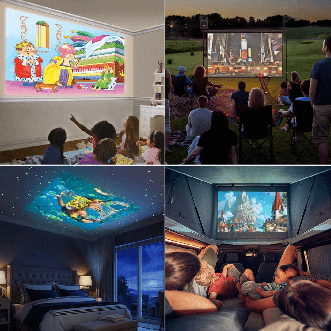 Portable Projector Mini WiFi 6 1080P