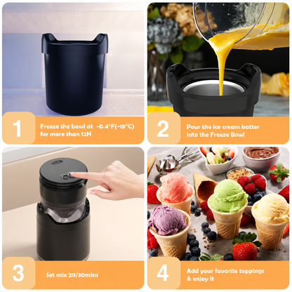 Portable Ice Cream Maker Frozen Yogurt