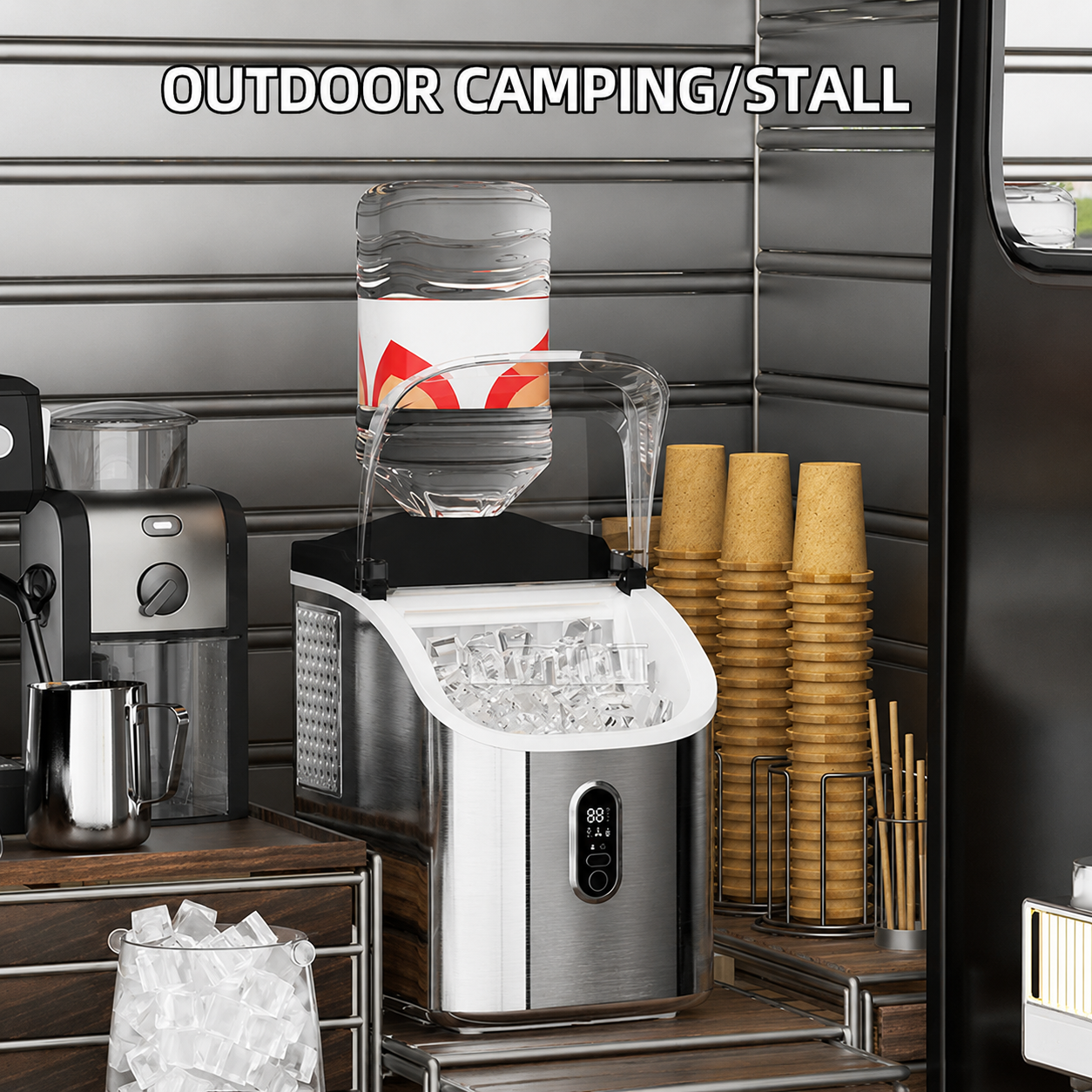 Portable Ice Maker Machine Countertop Self