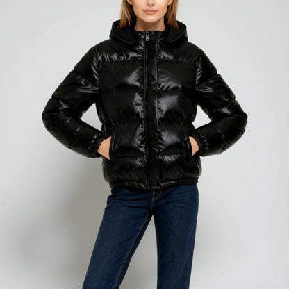 Women Insulated Puffer Jacket Hooded Winter