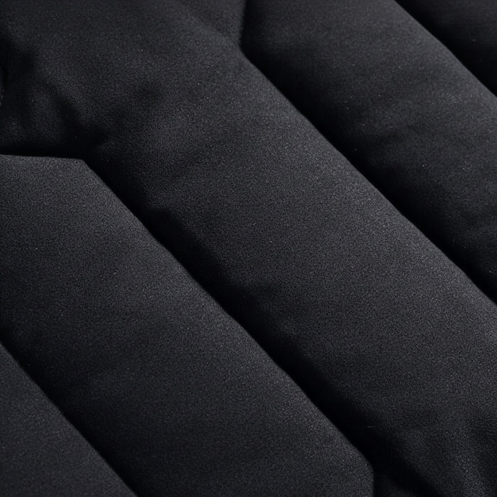 Mens Jacket Quilted Zipper Pocket Casual